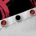 thumbnail image 4 of Homewish Red Black Graffiti Black Out Curtains,Modern Abstract Geometric Curtains Pack of 2 (42x63 Each),Stripe Lines Circle Bedroom Curtains For Men Women,Ultra Soft Home Decor, 4 of 6