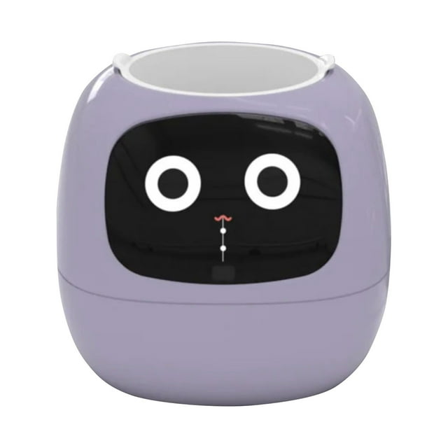 Binwennn Pots de Fleurs Intelligents Jardinière Robot Intelligent avec Arrosage Interactif Mignon Rappel Petite Fleur en Céramique 4 Pots Vase en Céramique Vivant Grand Petit