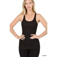 thumbnail image 2 of Racerback Ribbed Knit Tank Top, 2 of 19