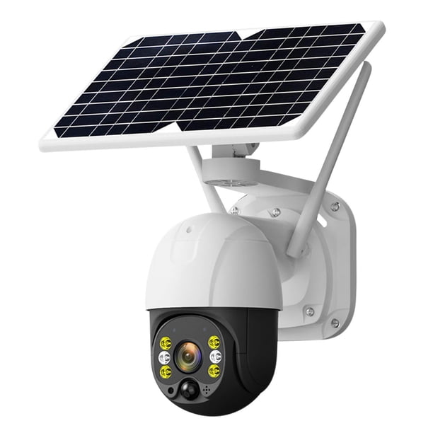 Pisexur Electrónica para Hombres Cámara de Seguridad Wifi para el Hogar 1080P HD Panel Solar Vigilancia Exterior IP66 Cámara Hogar Inteligente Cámara de Voz Bidireccional Electrónica para Niños, Orga