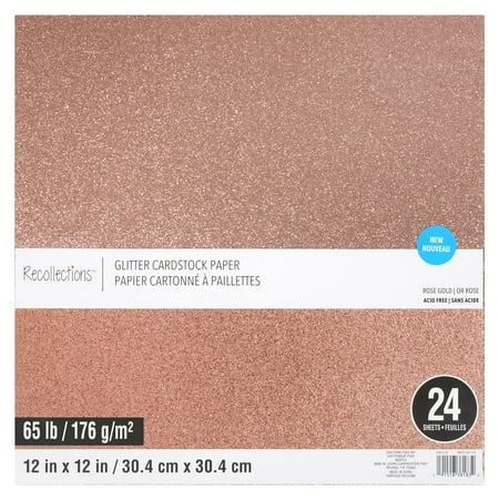 UPC: 0191518381832 | Glitter 12 x 12 Cardstock Paper Pack by Recollections™ 24 Sheets