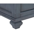 thumbnail image 6 of Queen Size Platform Bed Frame, Bridgevine Home Americana Sleigh Bed with Two Drawers,Wood Slats Support with Corduroy Blue Finish, 6 of 7