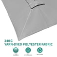 thumbnail image 5 of EastVita 10 Ft Square Patio Umbrella Outdoor Cantilever Umbrella 360 Degree Rotatable UV Protection Roman Umbrella For Pool Patio Garden Grey, 5 of 5