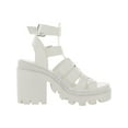 thumbnail image 2 of Steve Madden Womens Cosmic Faux Leather Gladiator Platform Sandals, 2 of 3