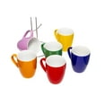 thumbnail image 5 of Lexi Home Ceramic Color 12 Oz. Mug set With Metal Tree Stand Rack - Multi Colors, 5 of 6