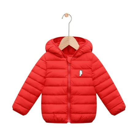 

Lovebay Baby Kids Hooded Coat Winter Down Windproof Jacket Outerwear 1-7 Years