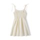 thumbnail image 5 of VISgogo Vestido sin mangas para mujer con color sólido, correas de espagueti ajustables Ropa de decoración plisada VISgogo moda, 5 of 9