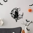 thumbnail image 2 of Uutvmp Metal Witch Wall Decor Aesthetic, Halloween Wall Art with Witch on Crescent Moon, Witchy Wall Sign for Bedroom, Living Room, Home Decoration, 2 of 4