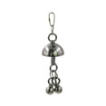 thumbnail image 2 of Bird Toys - Metal Bell Toy, Chew Play Item with Hanging Chain, for Large Parrots African Grey Cockatoo Macaw Conure Lovebird, Durable Interactive Play Item (Short), 2 of 6