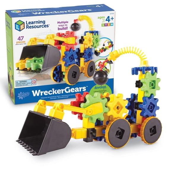 Learning Resources Gears! Gears! Gears! Wrecker Gears, STEM Building Set, Ages 4 