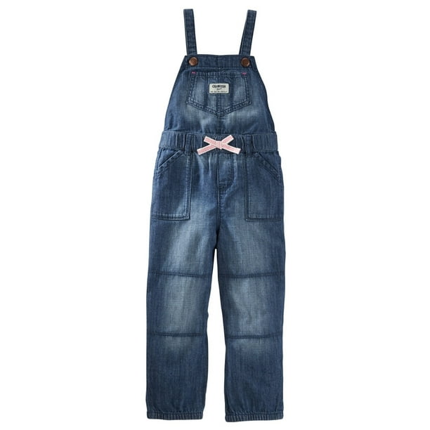Carter's - Carter's OshKosh B'gosh Baby Clothing Outfit Girls Denim Jogger Overalls - Stormy