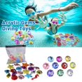 thumbnail image 3 of 10/20 Pcs Diamants Jouets de Gemmes pour Enfants Jouets de Gemmes Colorés pour Piscine et Plongée F2P, 3 of 8