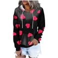 thumbnail image 1 of Sudaderas con capucha y cuello vuelto para mujer, sudaderas con estampado de manga larga, suéteres, Tops con cordón Fridja  czfsfas5665, 1 of 6