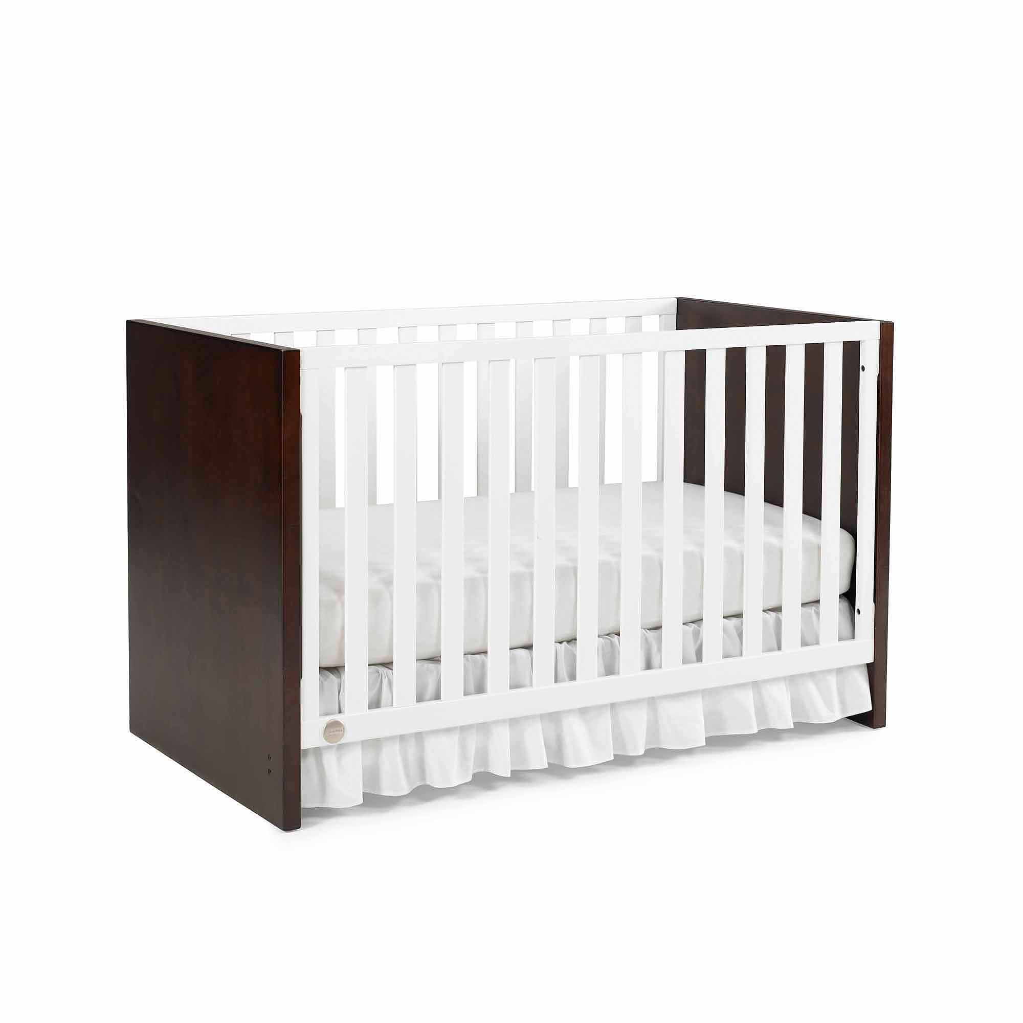 Fisher Price Soho 3 In 1 Convertible Crib White Espresso Walmart