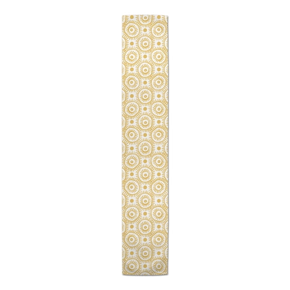 Creative Products Floral Tile 16x90 Poly Twill Table Runner