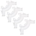 thumbnail image 1 of OULII 4 Pcs Decorative Molding Corners PVC Ceiling Decoration Indoor Use White, 1 of 8