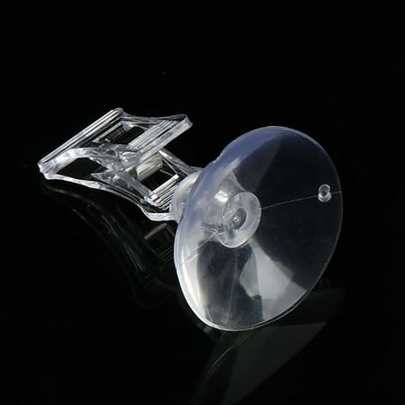

1Pc Clear Plastic Suction Cup Clip Advertising Clip Suction Cup Transparent Clip
