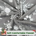 thumbnail image 4 of Christmas Blanket Silver Snowflake Christmas Throw Blanket, Snowflake Christmas Blankets and Throws Soft Warm Flannel Christmas Throw Blankets for Couch, Bed, Sofa, 50 x 60 Inches, Silver, 4 of 6