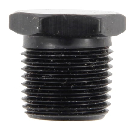 Fragola 3/8 MPT Hex Pipe Plug Black