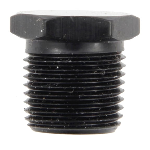 Fragola 3/8 MPT Hex Pipe Plug Black