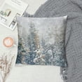 thumbnail image 2 of Orinice Snowboarder Forest Winter Graphic Decorative Throw Pillow Cover Cushion for Home Couch Living Room Sofa Bed, 1PC Pillowcase 22x22in, 2 of 5