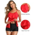 thumbnail image 2 of Maternity Swimsuit; Print Bathing Suit;Removable Padded Bra Swimwear;High-Waist Boyshorts Set, 2 of 5