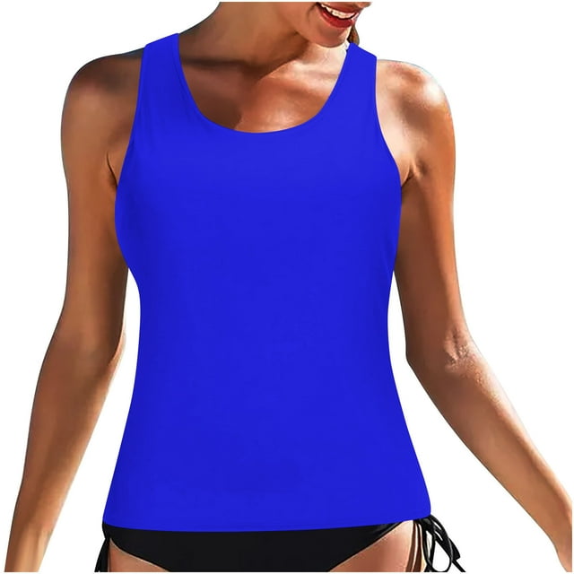 Bikinis for Women Classic Print High Neck Tops Bathing Suit Tops For Tank Tops Swimsuits