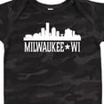 thumbnail image 4 of Inktastic Milwaukee Wisconsin Skyline Wi Cities Boys or Girls Baby Bodysuit, 4 of 5