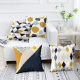 thumbnail image 2 of HTOOQ Geometric Pattern Paper Texture Rectangle Pillow Cover Outdoor Pillow Case Pillow Covers for Living Room 18X18 Inch Set of 4 Pillow Covers for Bedroom, 2 of 7