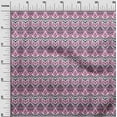 thumbnail image 2 of oneOone Viscose Chiffon Fabric Diamond & Swirl Ikat Print Fabric BTY 42 Inch Wide, 2 of 4
