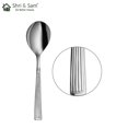 thumbnail image 3 of Stainless Steel New Stribes Serving Spoon Set Of 2 Pieces, Silver | Dishwasher Safe, 3 of 5