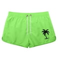 thumbnail image 4 of Men's Swim Trunk Coconut Tree Quick Dry Swim Shorts Board Shorts With Pockets Beach Swimwear Green XXXL, 4 of 4