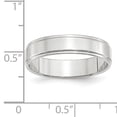 thumbnail image 3 of Primal Gold 10 Karat White Gold 5mm Flat with Step Edge Band Size 10, 3 of 5
