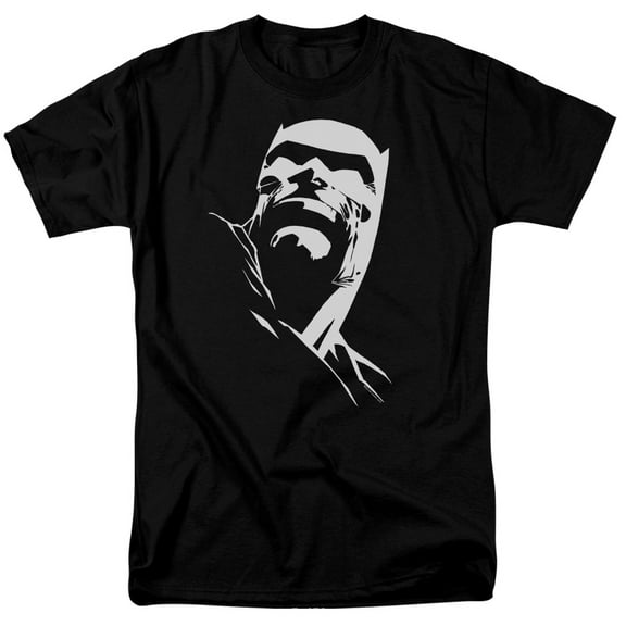 Batman Dkr Head S/S Adult 18/1 T-Shirt Black
