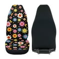 thumbnail image 4 of Uorisanigo Car Seat Covers, Set of 2 Car Seat Cover Front Seats Protectors, Colorful Daisy Print Automotive Seats Covers for Most Cars SUVs Sedans, Soft Full Wrapping Edge Cushion Cover, 4 of 7