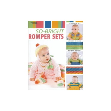 Leisure Arts So Bright Romper Sets Crochet Book