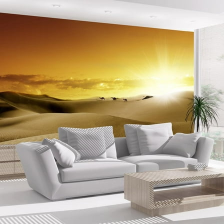 Tiptophomedecor Landscape Wallpaper Wall Mural - March Of Camels