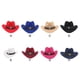 thumbnail image 4 of Sonducket Sombrero de mujer de moda con sombra de ala ancha y protección solar Sombrero de vaquero Western Outback cómodo Sombreros rojo, 4 of 6