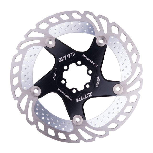 MTB Bicycle Disc Brake Cooling Floating Rotor 203mm 180mm 160mm 140mm 6 Bolts Rotor steel For Mountain Bike
