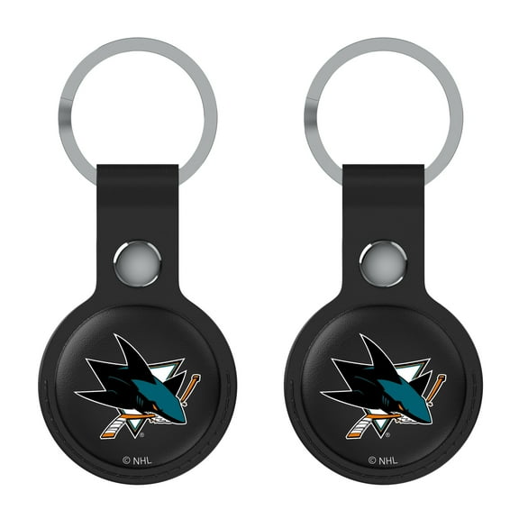 Keyscaper  Black San Jose Sharks Two-Pack AirTag Holders