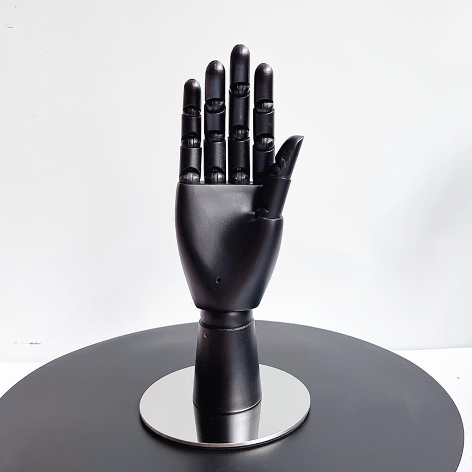 Wooden Manikin Hand with Fingers Easy to Carry Flexible Decorative 10 Art  Mannequin Hand for Sketching Art Supplies Desk Decoration Black 