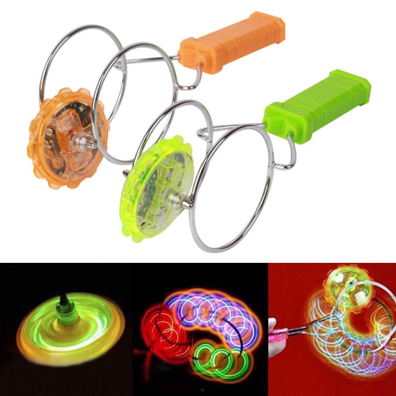 Light Up Musical Gyro Wheel Glow Magnetic Spinning Tops Flashing Toy Fashion 