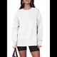 thumbnail image 1 of Sudaderas Oversize para Mujer, Cuello Redondo, Larga, Informales, Holgadas, con Aberturas, para Otoño M, 1 of 9