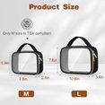 thumbnail image 2 of 3 Pack Clear Toiletry Bags TSA Approved for Travel, 2 of 5