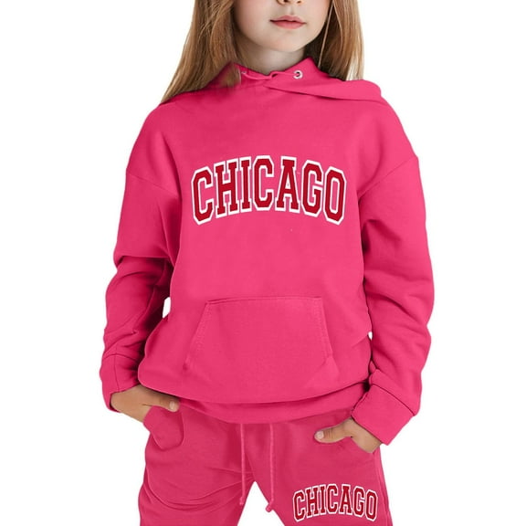 Children Kids Boys And Girls Long Sleeve Letter Printed Lightweight Hoodie Sweatshirts And Long Pants Set Outfit baby clothes for girls 3t girls outfits