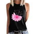 thumbnail image 3 of VKOYWKM Pink Ribbon Tank Tops for Women Breast Cancer Awareness Tank Top Sleeveless Shirts Breast Cancer Survivor Inspirational Tank Top, 3 of 5