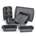 thumbnail image 1 of Mainstays 6 Piece Non-Stick Bakeware Sets, Easy for Release and Clean up, Carbon Steel, Gray, 1 of 8