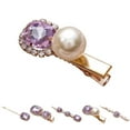 thumbnail image 2 of Coofit Femmes Strass Épingle à Cheveux Vintage Mode Faux Perle Cheveux Barrette Pince à Cheveux, 2 of 10