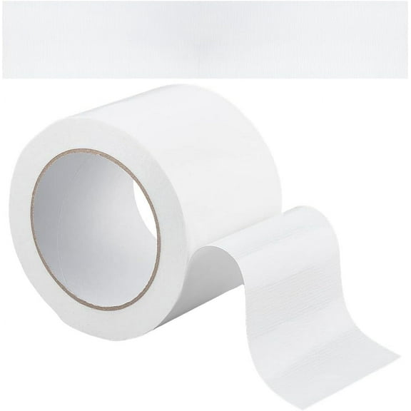 20m x 80mm Bookbinding Repair Tape White Fabric Tape Adhesive Duct Tape Safe Cloth Library Book Seam Sealing Hinging Craft Tape for Webbing Repair Camouflage 1roll