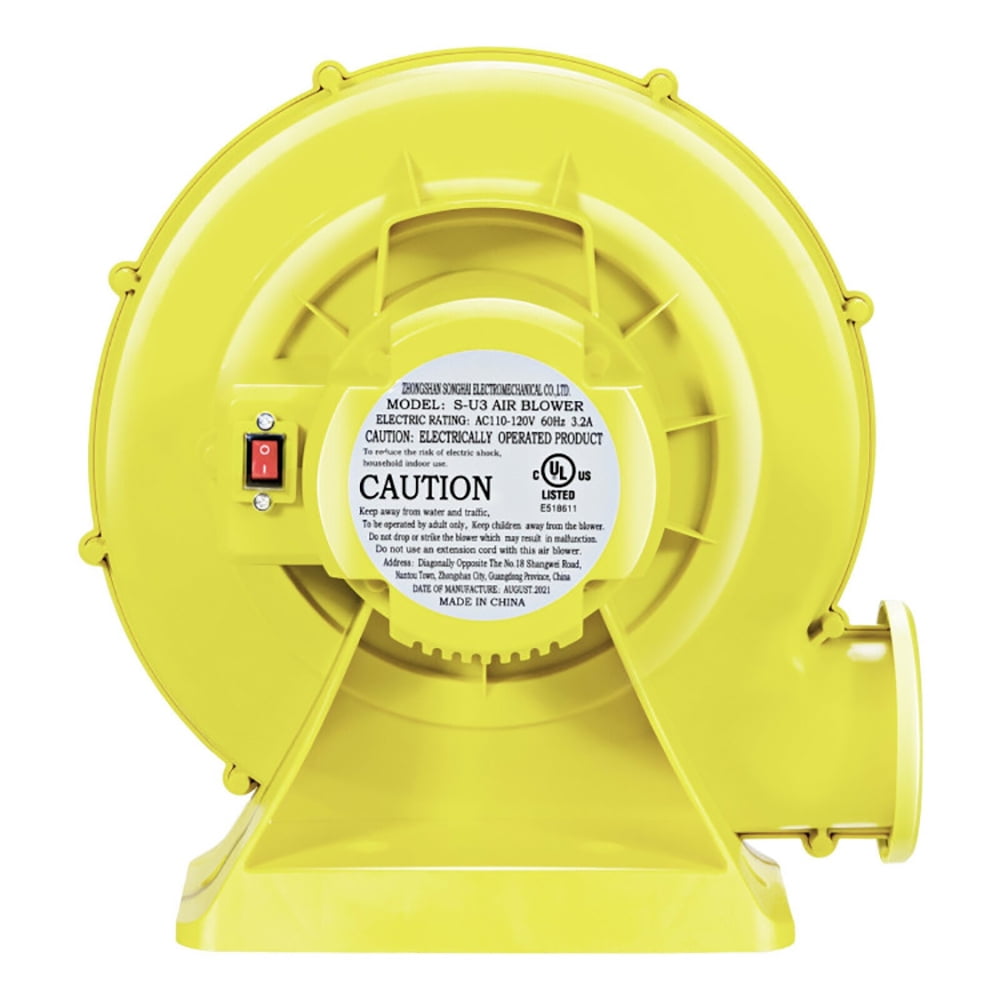 Aimee Lii 350W 0.5HP Air Blower Pump Fan for Inflatable Bounce House and Bouncy Castle, Yellow Aimee Lii 350W 0.5HP Air Blower Pump Fan for Inflatable Bounce House and Bouncy Castle, Yellow